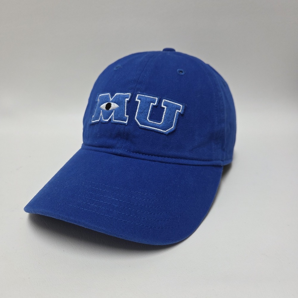 Monsters University Hat Disney Parks Adult Adjustable Blue Baseball Cap Pixar